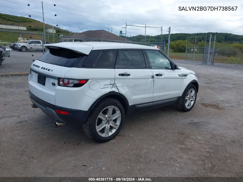 SALVN2BG7DH738567 2013 Land Rover Range Rover Evoque Pure