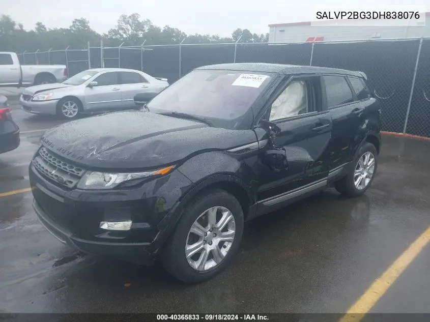 SALVP2BG3DH838076 2013 Land Rover Range Rover Evoque Pure Plus