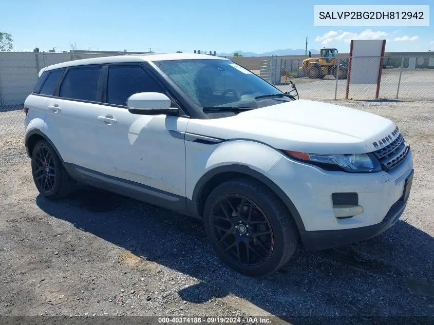 2013 Land Rover Range Rover Evoque Pure VIN: SALVP2BG2DH812942 Lot: 40374186