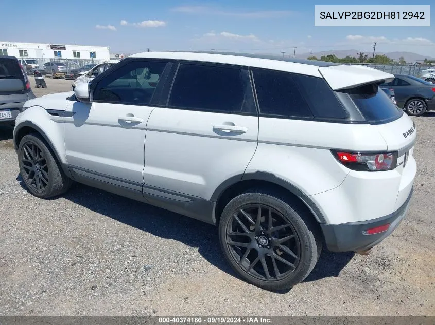 SALVP2BG2DH812942 2013 Land Rover Range Rover Evoque Pure