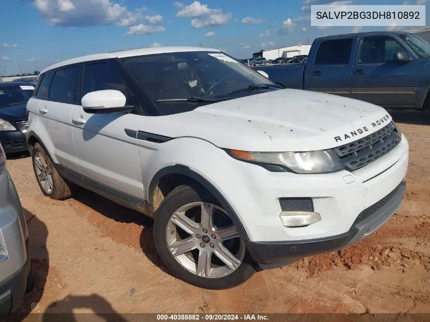 SALVP2BG3DH810892 2013 Land Rover Range Rover Evoque Pure