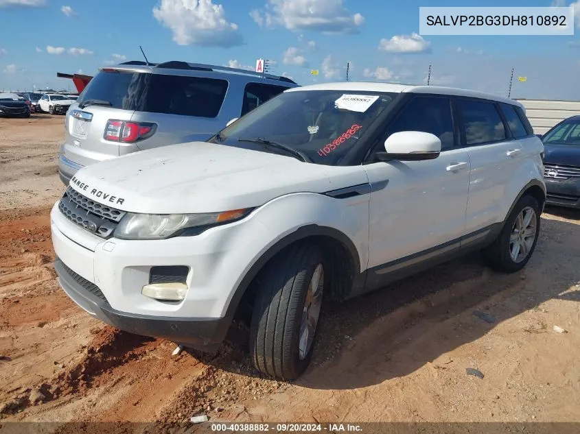 SALVP2BG3DH810892 2013 Land Rover Range Rover Evoque Pure