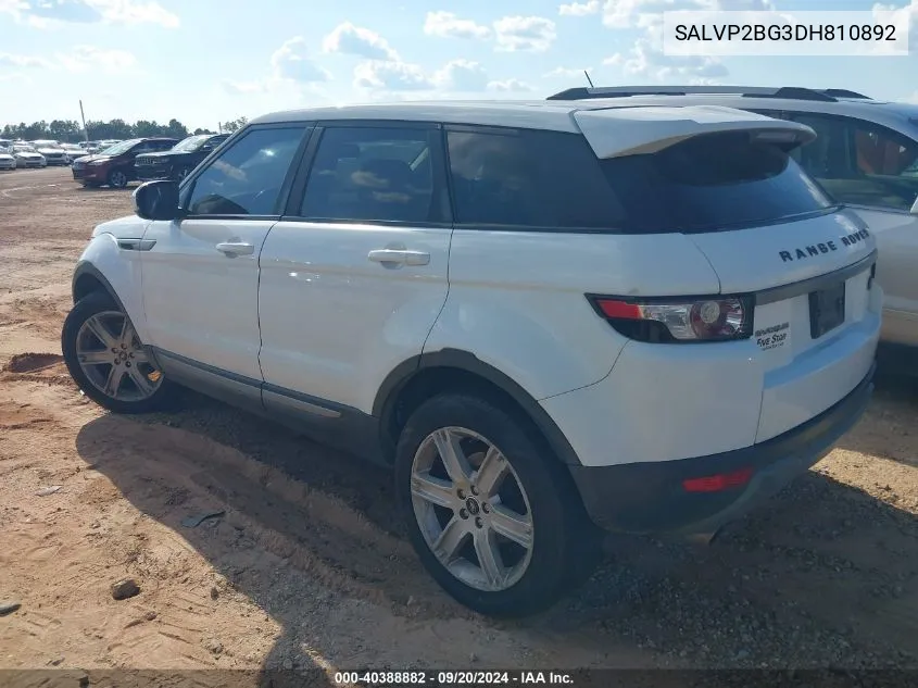 SALVP2BG3DH810892 2013 Land Rover Range Rover Evoque Pure