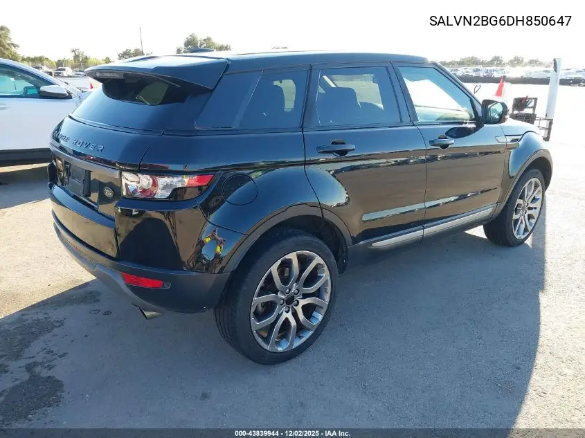 SALVN2BG6DH850647 2013 Land Rover Range Rover Evoque Pure