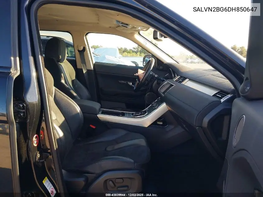 SALVN2BG6DH850647 2013 Land Rover Range Rover Evoque Pure