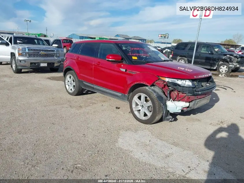 SALVP2BG8DH824934 2013 Land Rover Range Rover Evoque Pure
