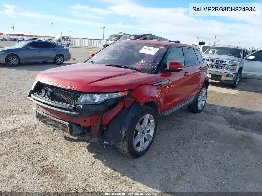 SALVP2BG8DH824934 2013 Land Rover Range Rover Evoque Pure