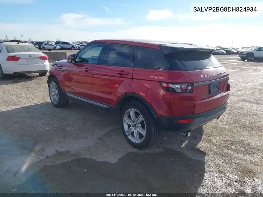 SALVP2BG8DH824934 2013 Land Rover Range Rover Evoque Pure