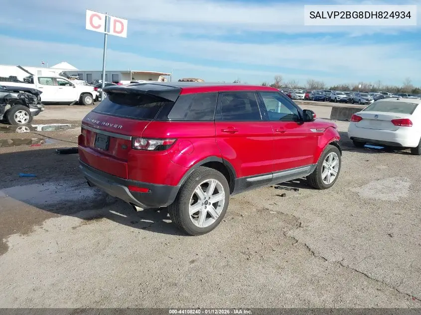 SALVP2BG8DH824934 2013 Land Rover Range Rover Evoque Pure
