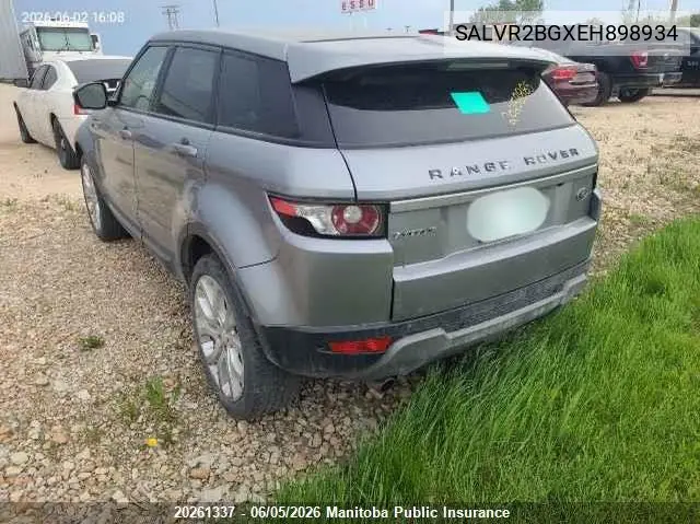 2014 Land Rover Range Rover Evoque VIN: SALVR2BGXEH898934 Lot: 20261337