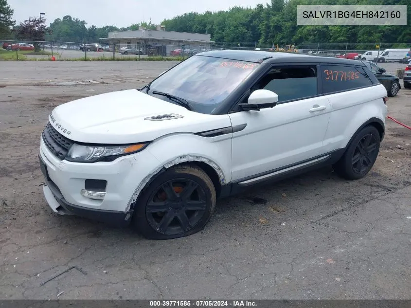 2014 Land Rover Range Rover Evoque Pure Plus VIN: SALVR1BG4EH842160 Lot: 39771585