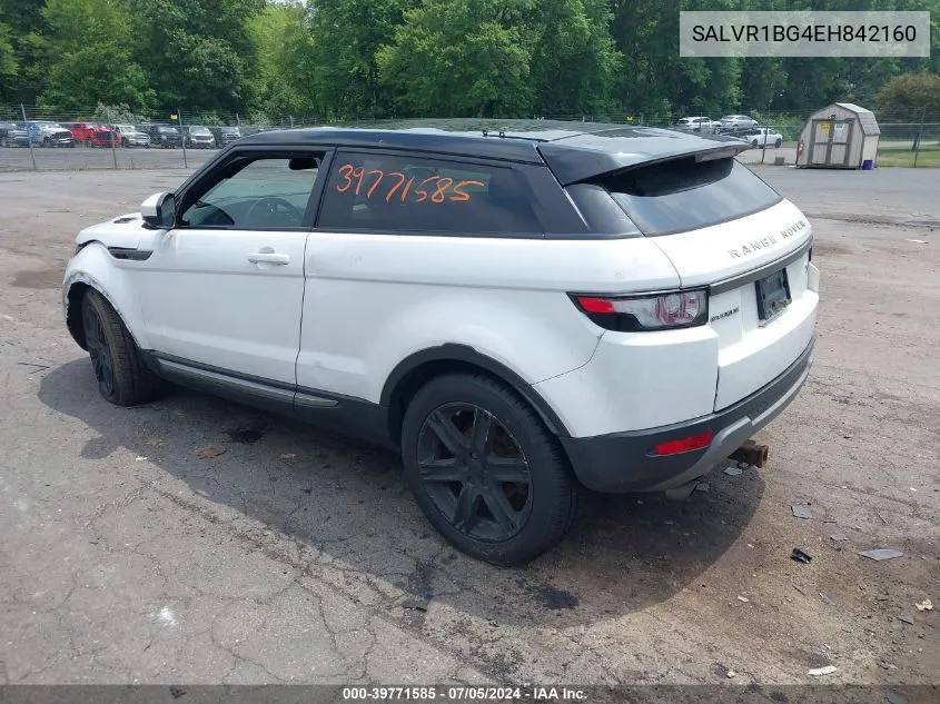 2014 Land Rover Range Rover Evoque Pure Plus VIN: SALVR1BG4EH842160 Lot: 39771585