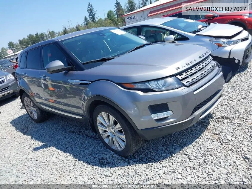 2014 Land Rover Range Rover Evoque Prestige VIN: SALVV2BGXEH877027 Lot: 39869638