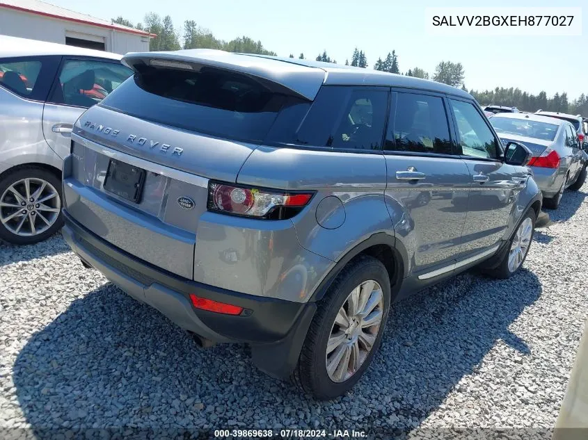 2014 Land Rover Range Rover Evoque Prestige VIN: SALVV2BGXEH877027 Lot: 39869638