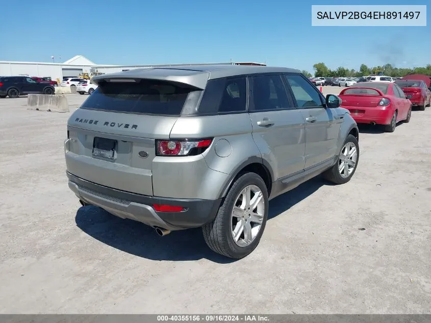 2014 Land Rover Range Rover Evoque Pure Plus VIN: SALVP2BG4EH891497 Lot: 40355156