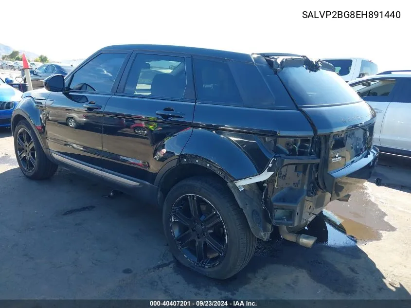 2014 Land Rover Range Rover Evoque Pure VIN: SALVP2BG8EH891440 Lot: 40407201