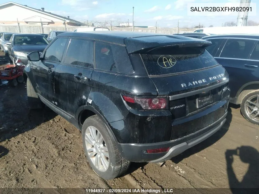 SALVR2BGXFH982091 2015 Land Rover Range Rover Evoque