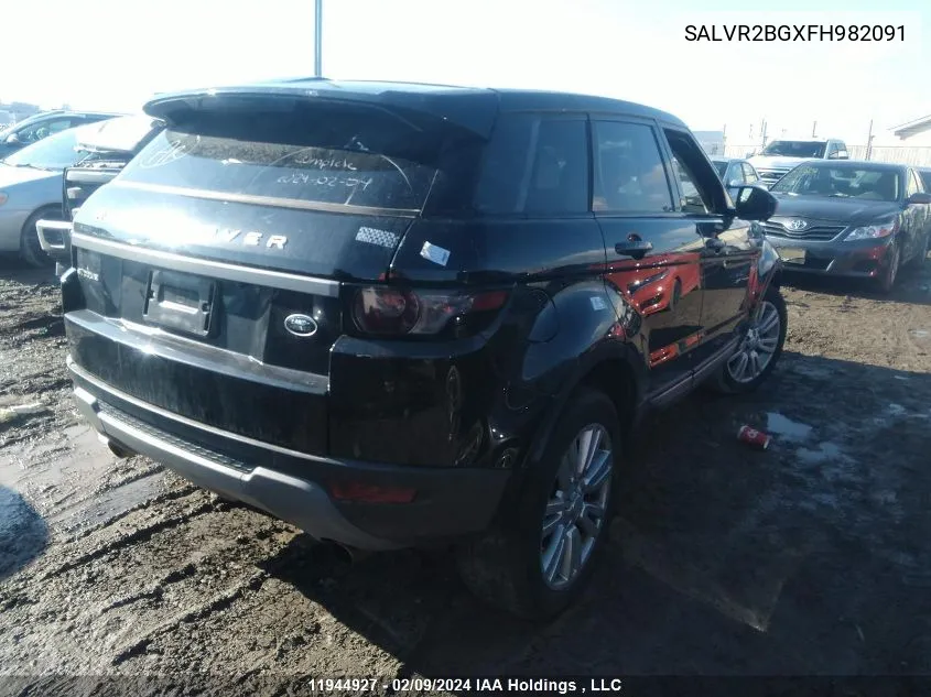 2015 Land Rover Range Rover Evoque VIN: SALVR2BGXFH982091 Lot: 11944927