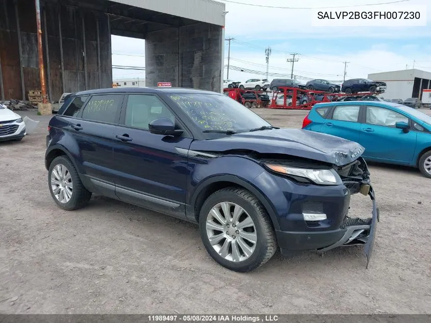 2015 Land Rover Range Rover Evoque VIN: SALVP2BG3FH007230 Lot: 11989497