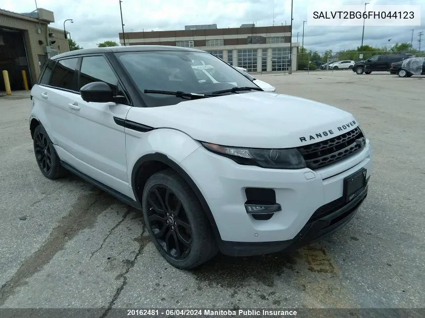 2015 Land Rover Range Rover Evoque VIN: SALVT2BG6FH044123 Lot: 20162481