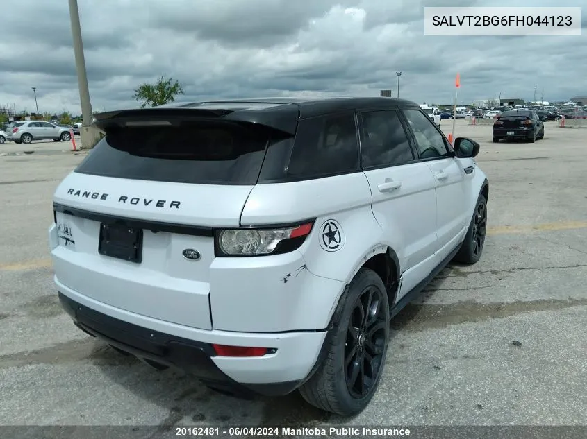 2015 Land Rover Range Rover Evoque VIN: SALVT2BG6FH044123 Lot: 20162481