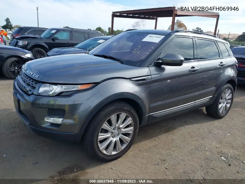 2015 Land Rover Range Rover Evoque Pure VIN: SALVP2BG4FH069946 Lot: 38037949