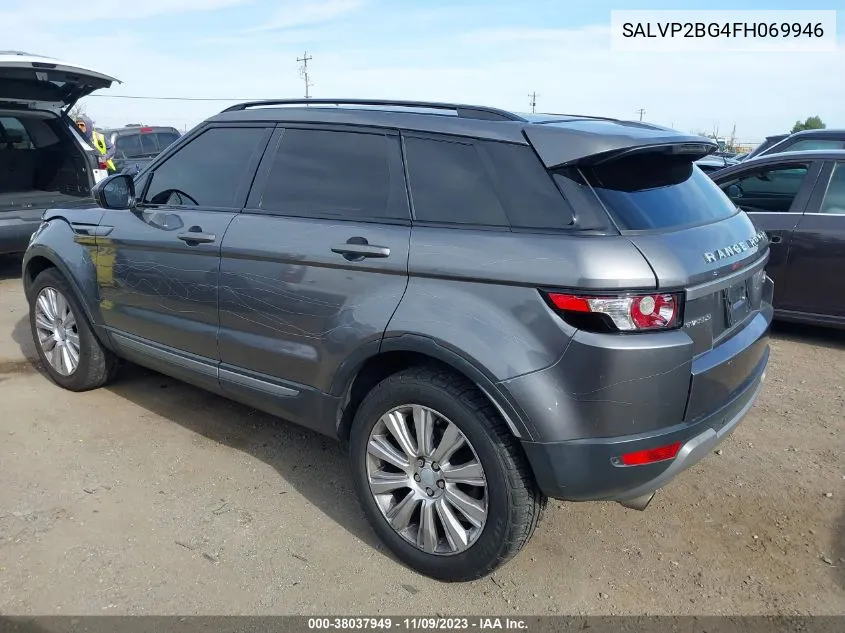 2015 Land Rover Range Rover Evoque Pure VIN: SALVP2BG4FH069946 Lot: 38037949