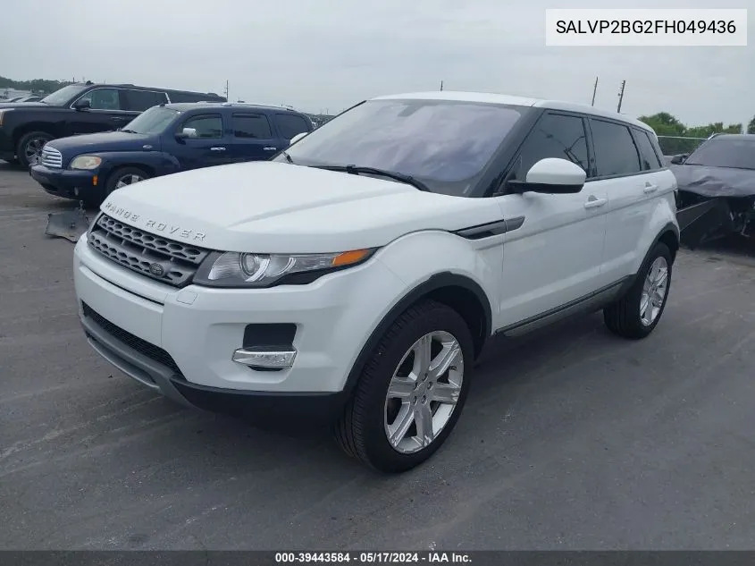 SALVP2BG2FH049436 2015 Land Rover Range Rover Evoque Pure