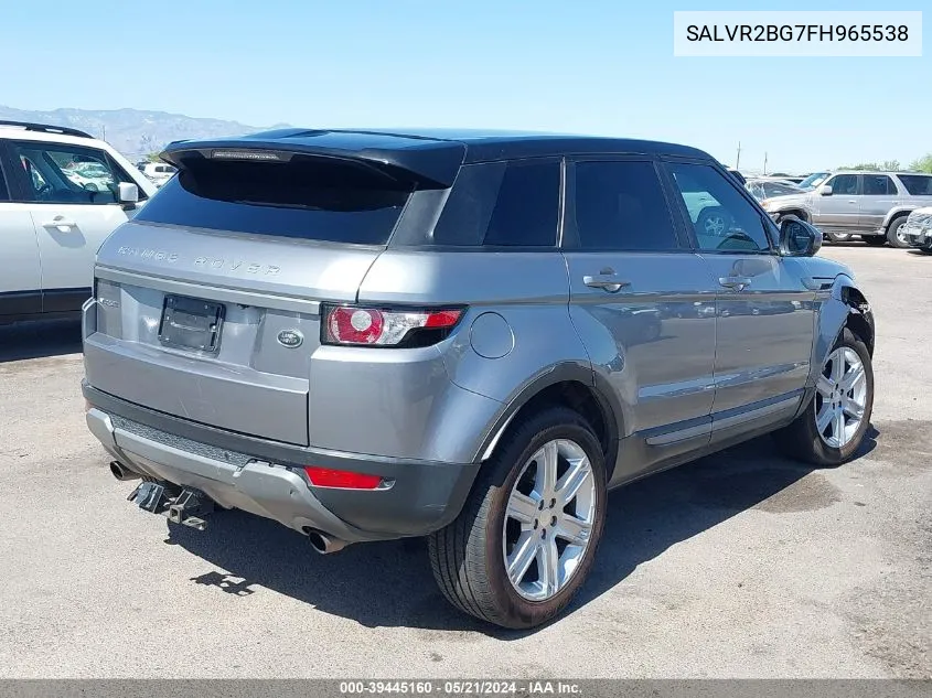 2015 Land Rover Range Rover Evoque Pure VIN: SALVR2BG7FH965538 Lot: 39445160