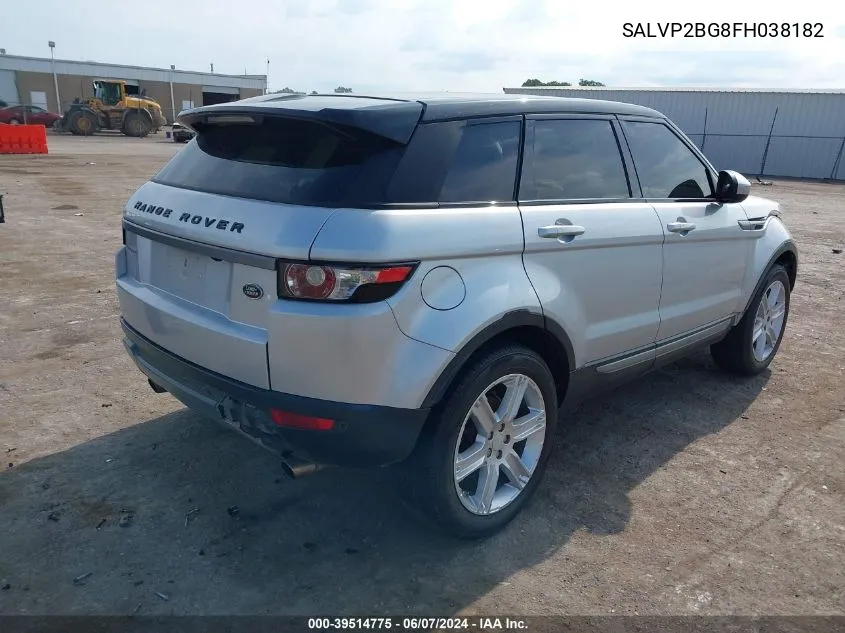 SALVP2BG8FH038182 2015 Land Rover Range Rover Evoque Pure