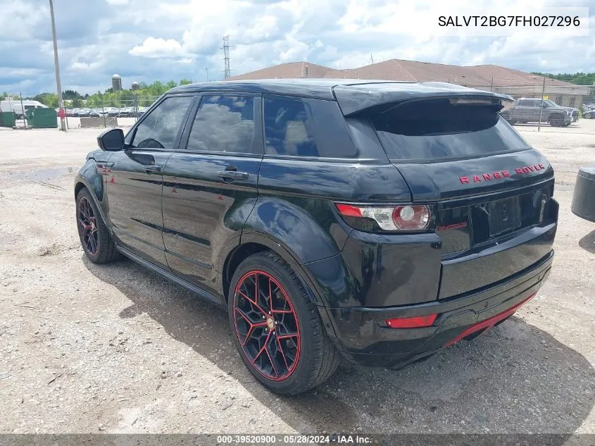 2015 Land Rover Range Rover Evoque Dynamic VIN: SALVT2BG7FH027296 Lot: 39520900