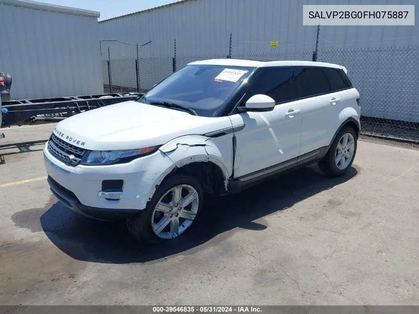 SALVP2BG0FH075887 2015 Land Rover Range Rover Evoque Pure