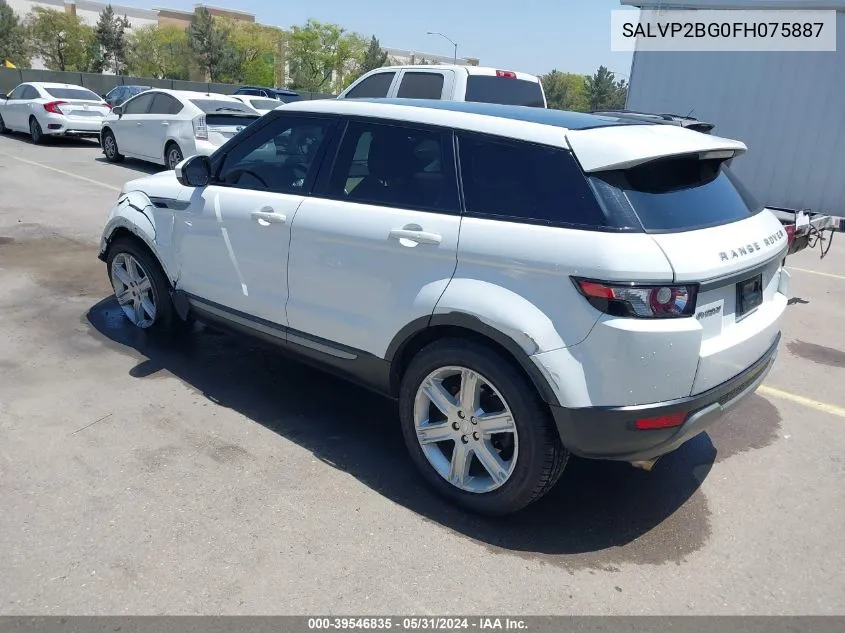 SALVP2BG0FH075887 2015 Land Rover Range Rover Evoque Pure