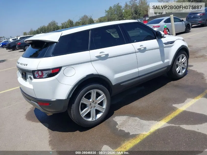 SALVP2BG0FH075887 2015 Land Rover Range Rover Evoque Pure