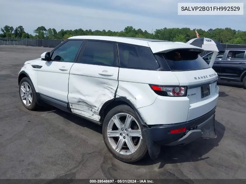 2015 Land Rover Range Rover Evoque Pure VIN: SALVP2BG1FH992529 Lot: 39548697