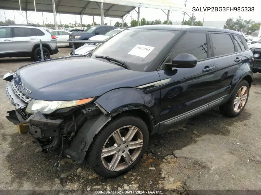 SALVP2BG3FH985338 2015 Land Rover Range Rover Evoque Pure