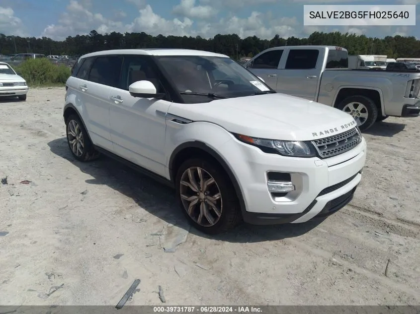 2015 Land Rover Range Rover Evoque Autobiography VIN: SALVE2BG5FH025640 Lot: 39731787