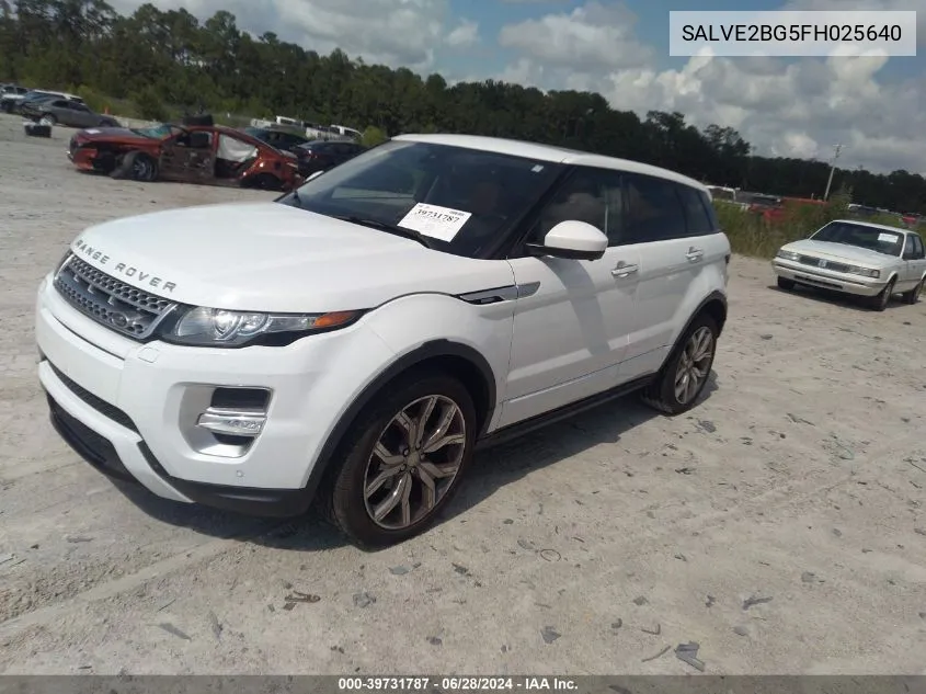 2015 Land Rover Range Rover Evoque Autobiography VIN: SALVE2BG5FH025640 Lot: 39731787