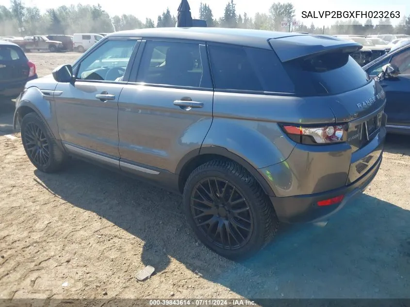 2015 Land Rover Range Rover Evoque Pure VIN: SALVP2BGXFH023263 Lot: 39843614