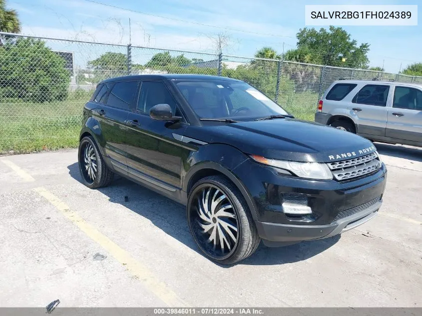 2015 Land Rover Range Rover Evoque Pure VIN: SALVR2BG1FH024389 Lot: 39846011