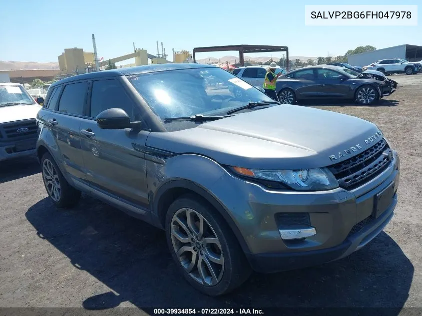 SALVP2BG6FH047978 2015 Land Rover Range Rover Evoque Pure