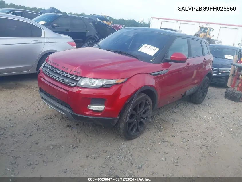 SALVP2BG9FH028860 2015 Land Rover Range Rover Evoque Pure Plus