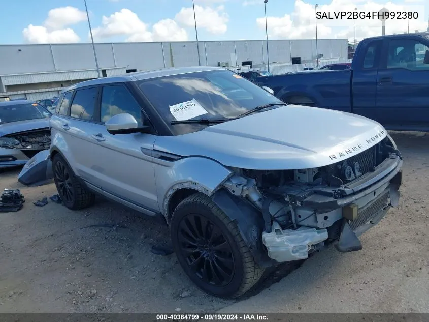 SALVP2BG4FH992380 2015 Land Rover Range Rover Evoque Pure