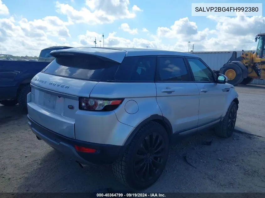 SALVP2BG4FH992380 2015 Land Rover Range Rover Evoque Pure