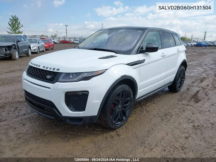 SALVD2BG6GH131504 2016 Land Rover Range Rover Evoque