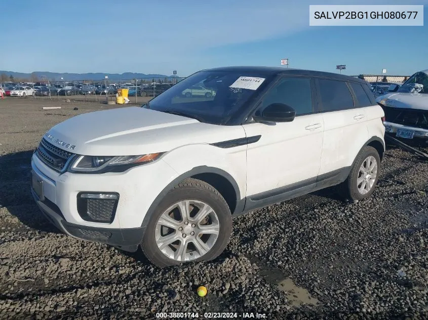 2016 Land Rover Range Rover Evoque Se/Se Premium VIN: SALVP2BG1GH080677 Lot: 38801744