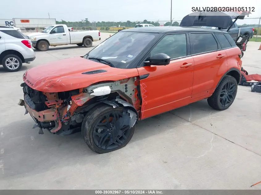 SALVD2BG2GH105112 2016 Land Rover Range Rover Evoque Hse Dynamic