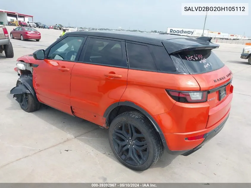 SALVD2BG2GH105112 2016 Land Rover Range Rover Evoque Hse Dynamic