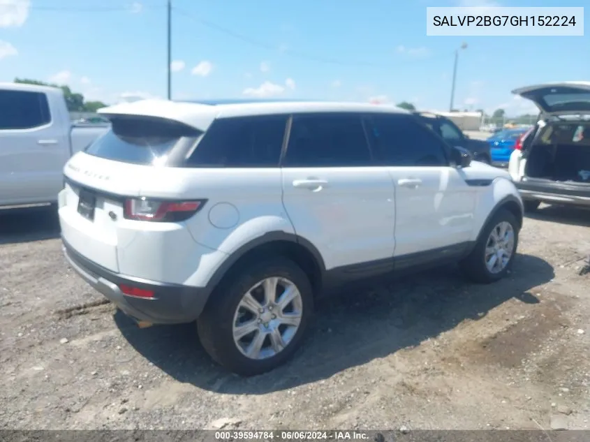 SALVP2BG7GH152224 2016 Land Rover Range Rover Evoque Se/Se Premium