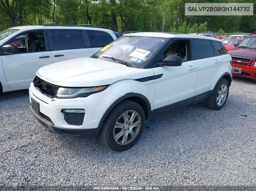 2016 Land Rover Range Rover Evoque Se/Se Premium VIN: SALVP2BG8GH144732 Lot: 39654966